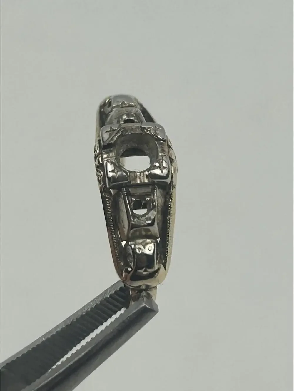 Granat Bros 14k Yellow Gold Engagement Ring Setting Mounting 1.84 Grams NO STONE - Picture 2 of 16